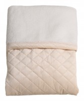 VELVET BLANKET, Sherpa Fleece creme