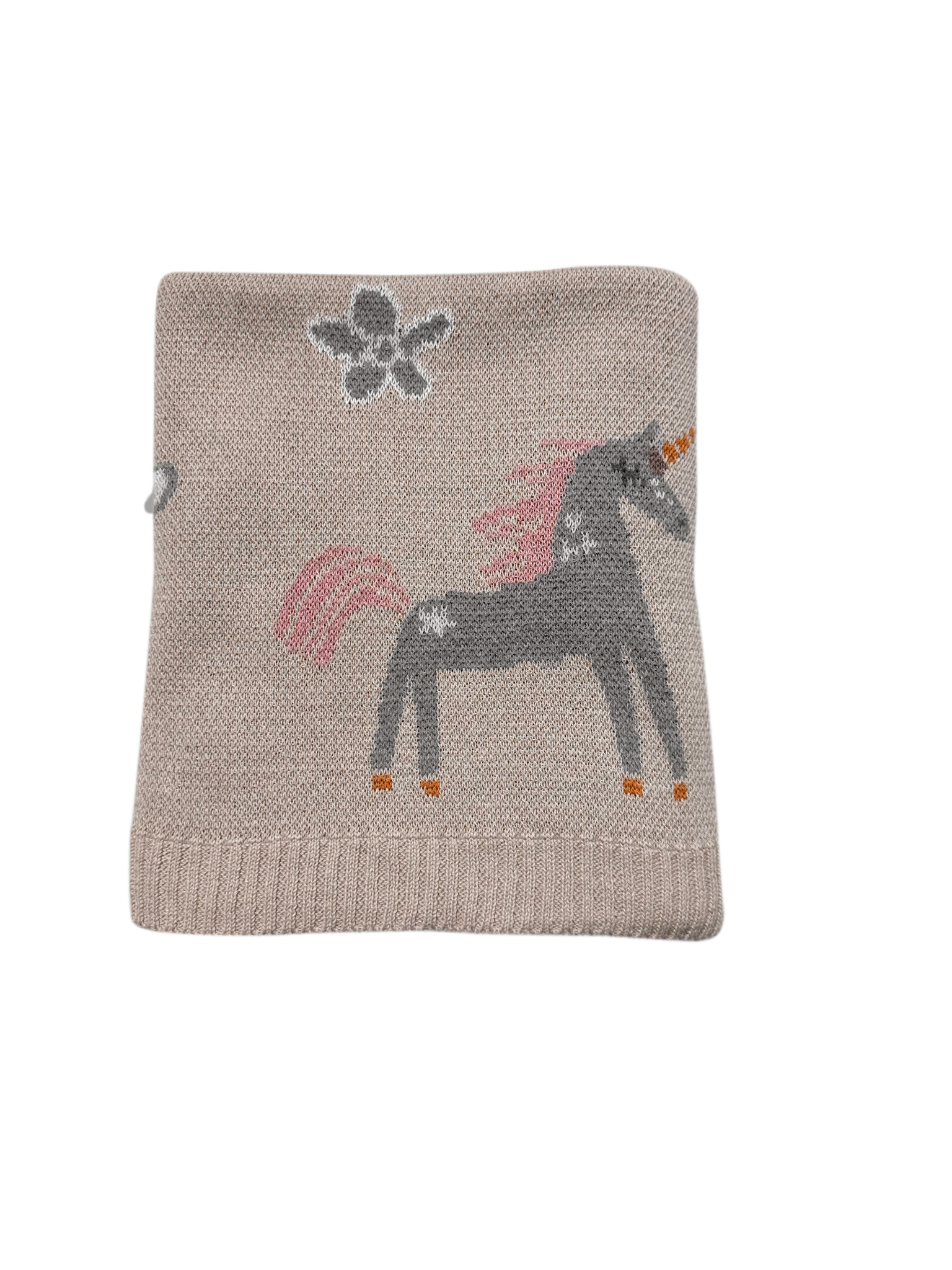 UNICORN Babydecke Strick