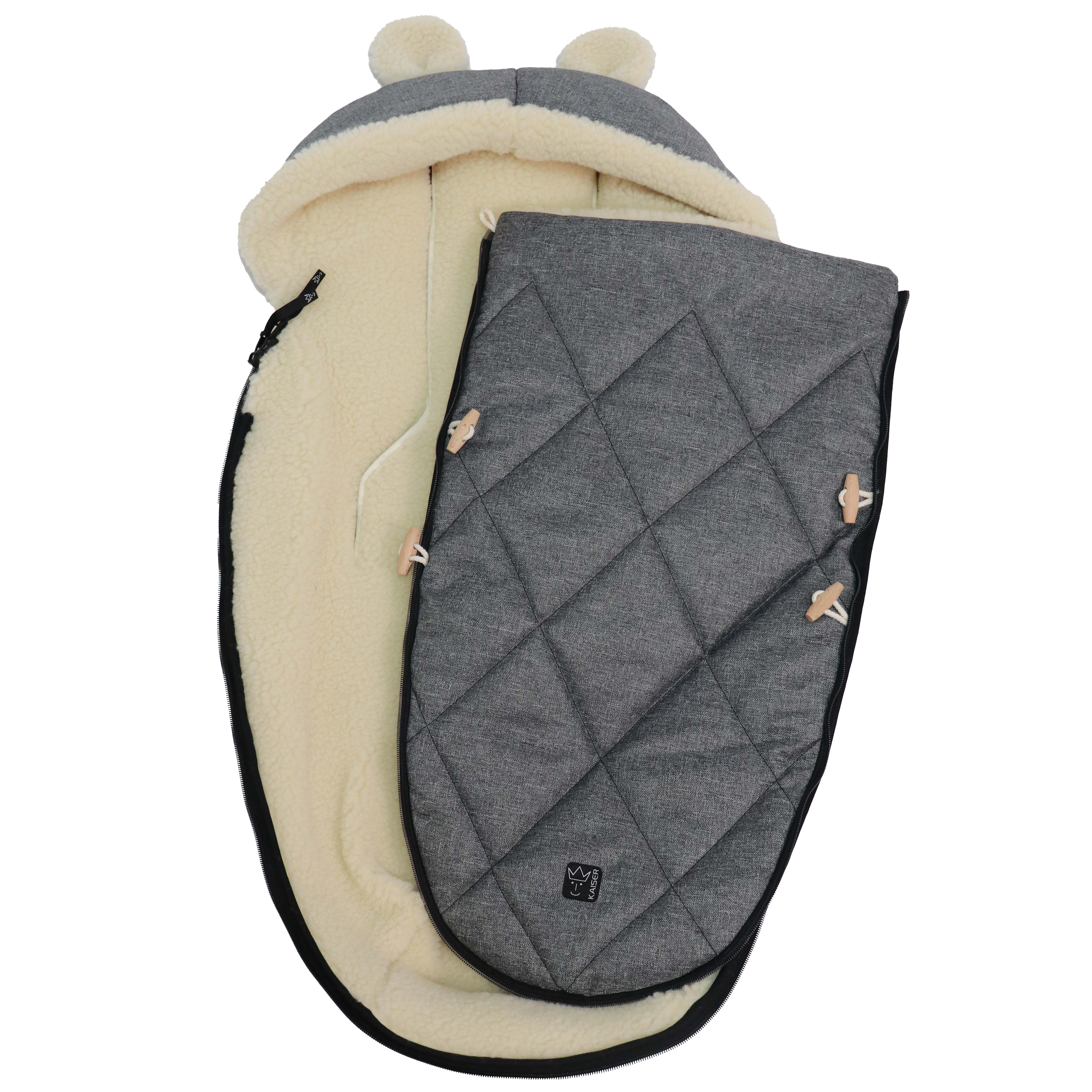 XL EARS WOOL - Kinderwagen Fußsack