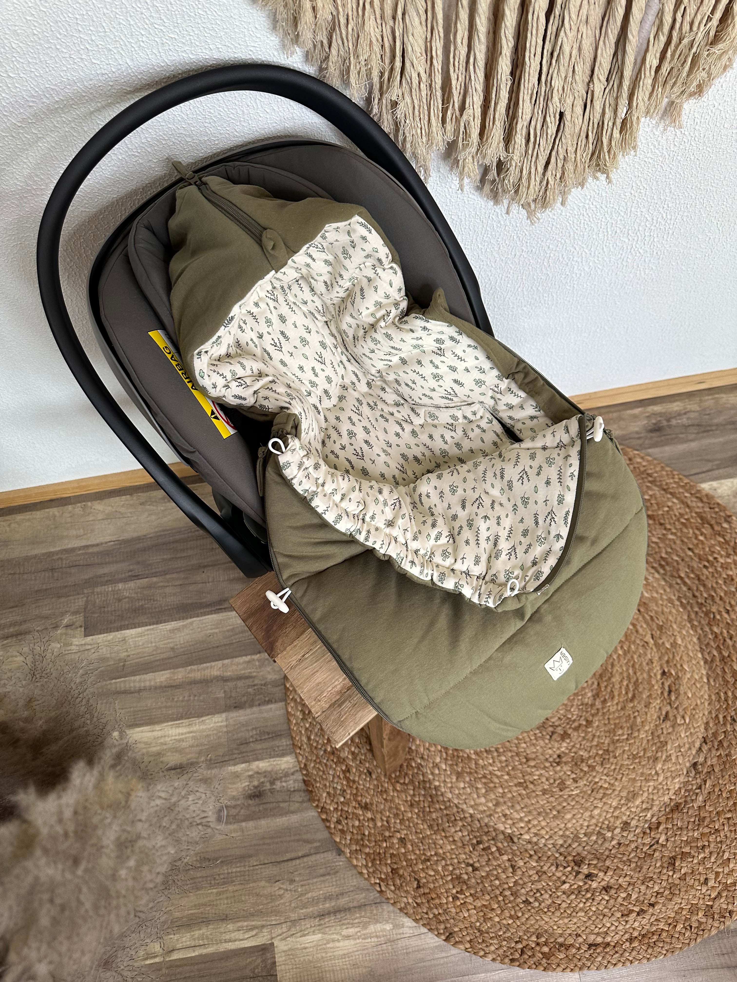 SMALL JERSEY HOODED Babyschalen Fußsack