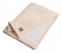 VELVET BLANKET, Sherpa Fleece creme