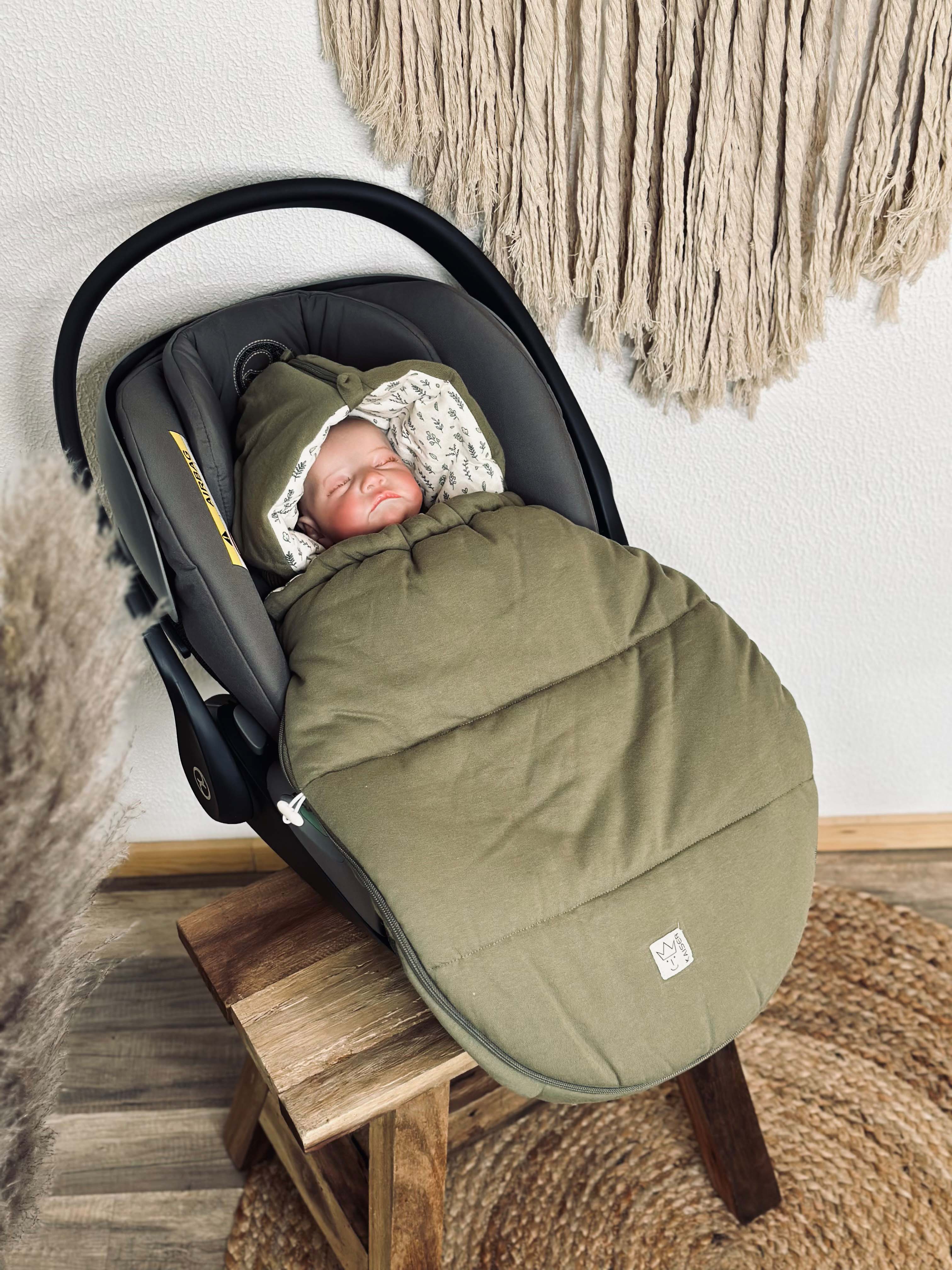 SMALL JERSEY HOODED Babyschalen Fußsack